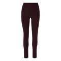 Road High Waist Mallas para correr Mujeres-rojo oscuro