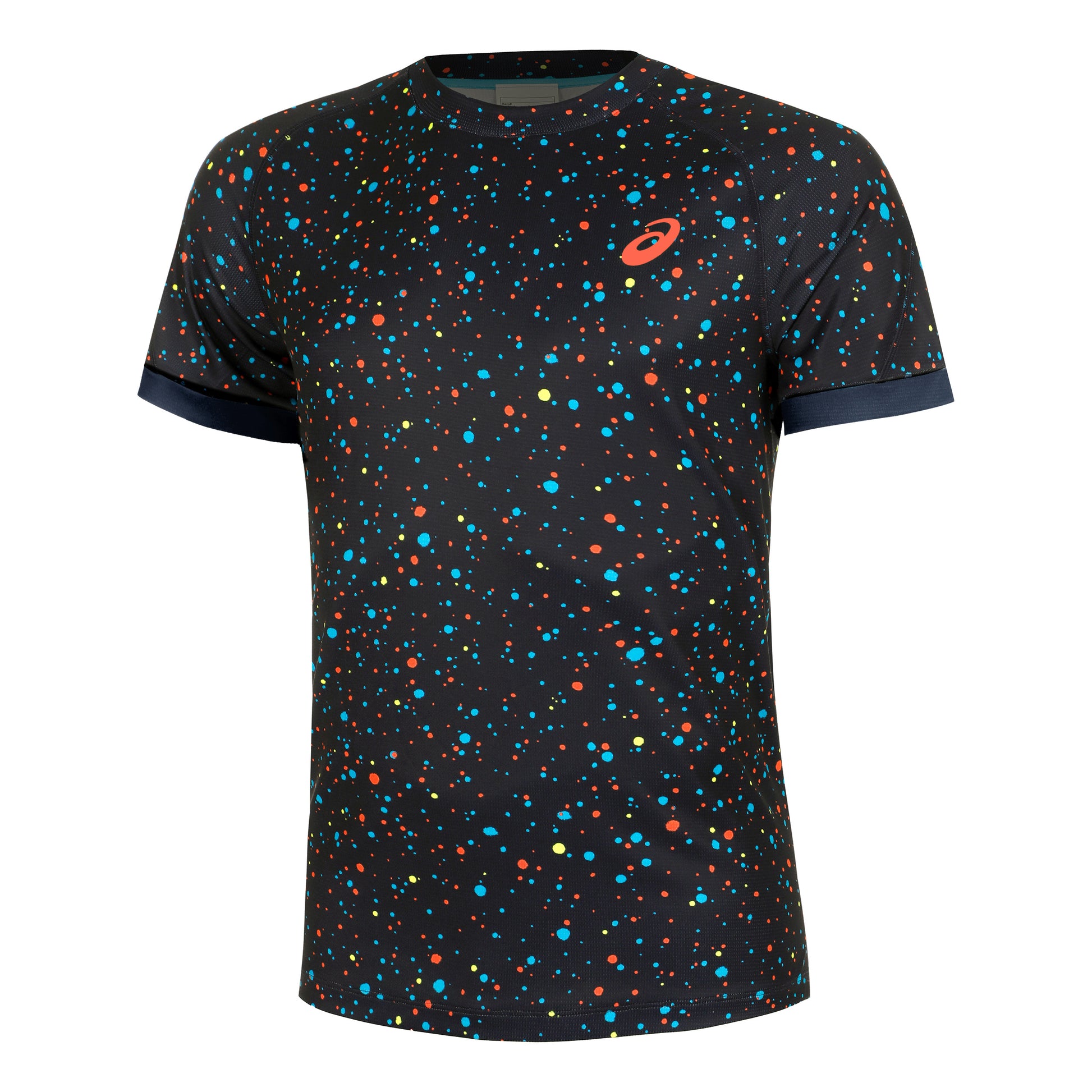 ASICS Camiseta De Manga Corta Hombres-Azul Oscuro