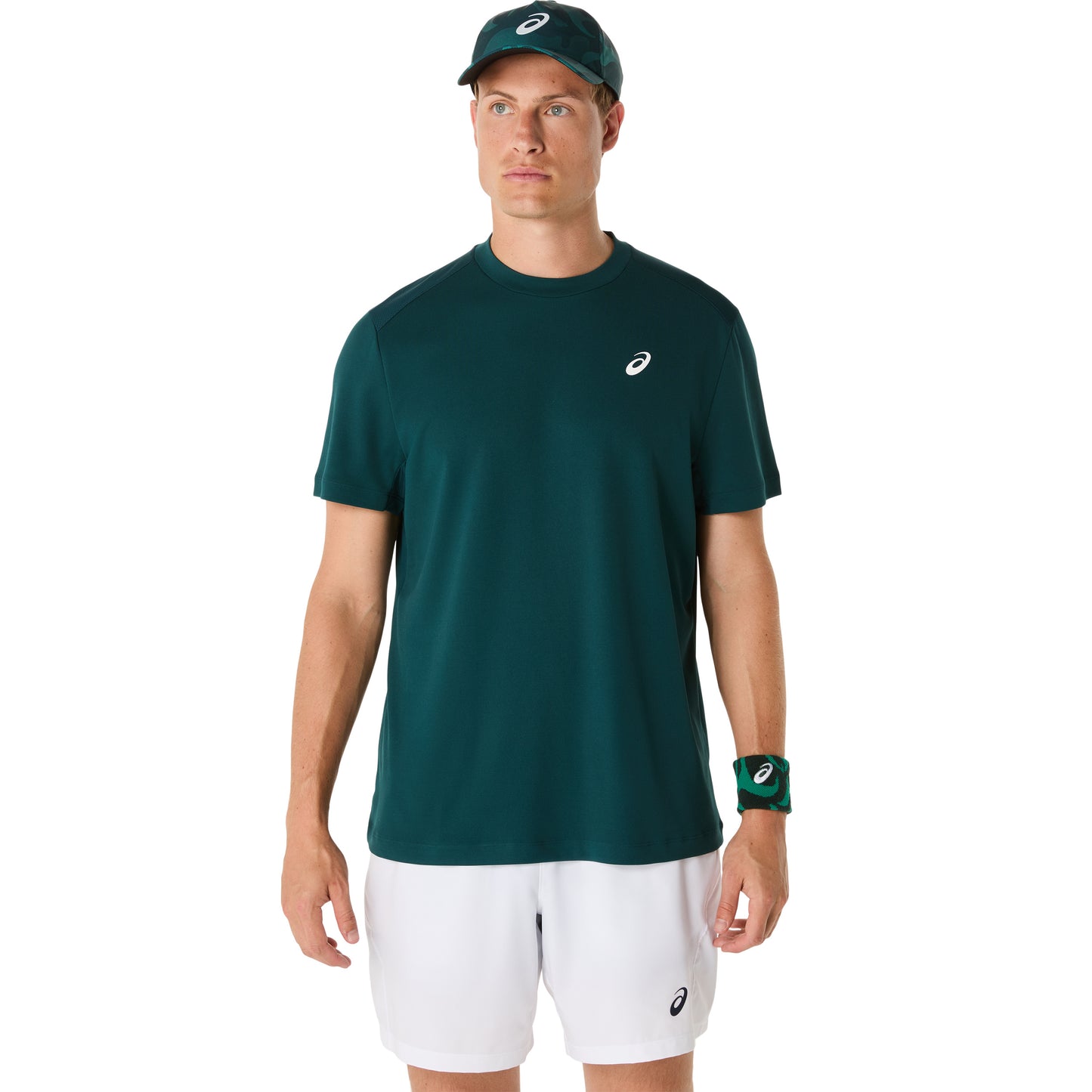 ASICS Court Camiseta de manga corta Hombres - verde oscuro,