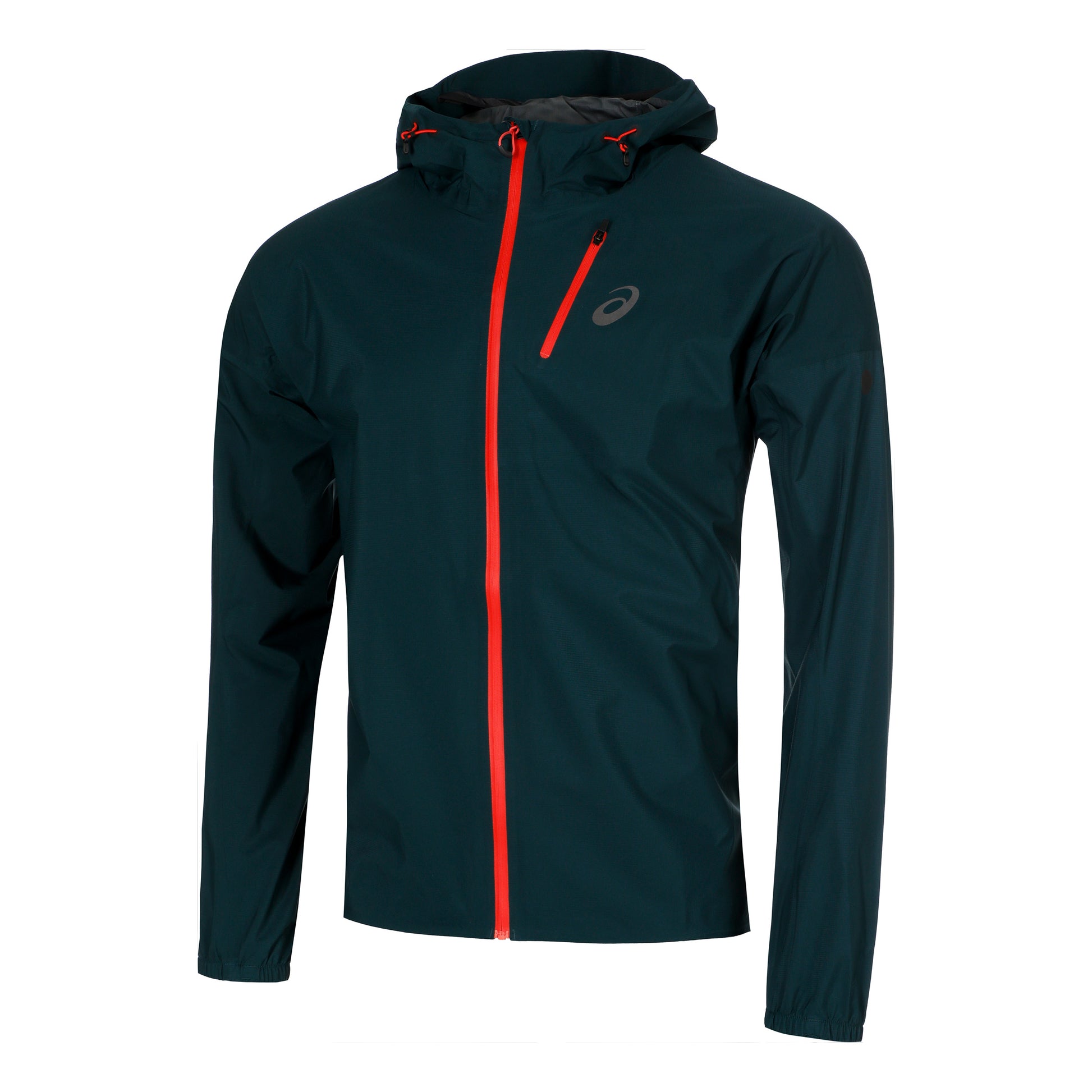 ASICS Fujitrail Elite Waterproof Chaqueta para correr Hombres-color petróleo
