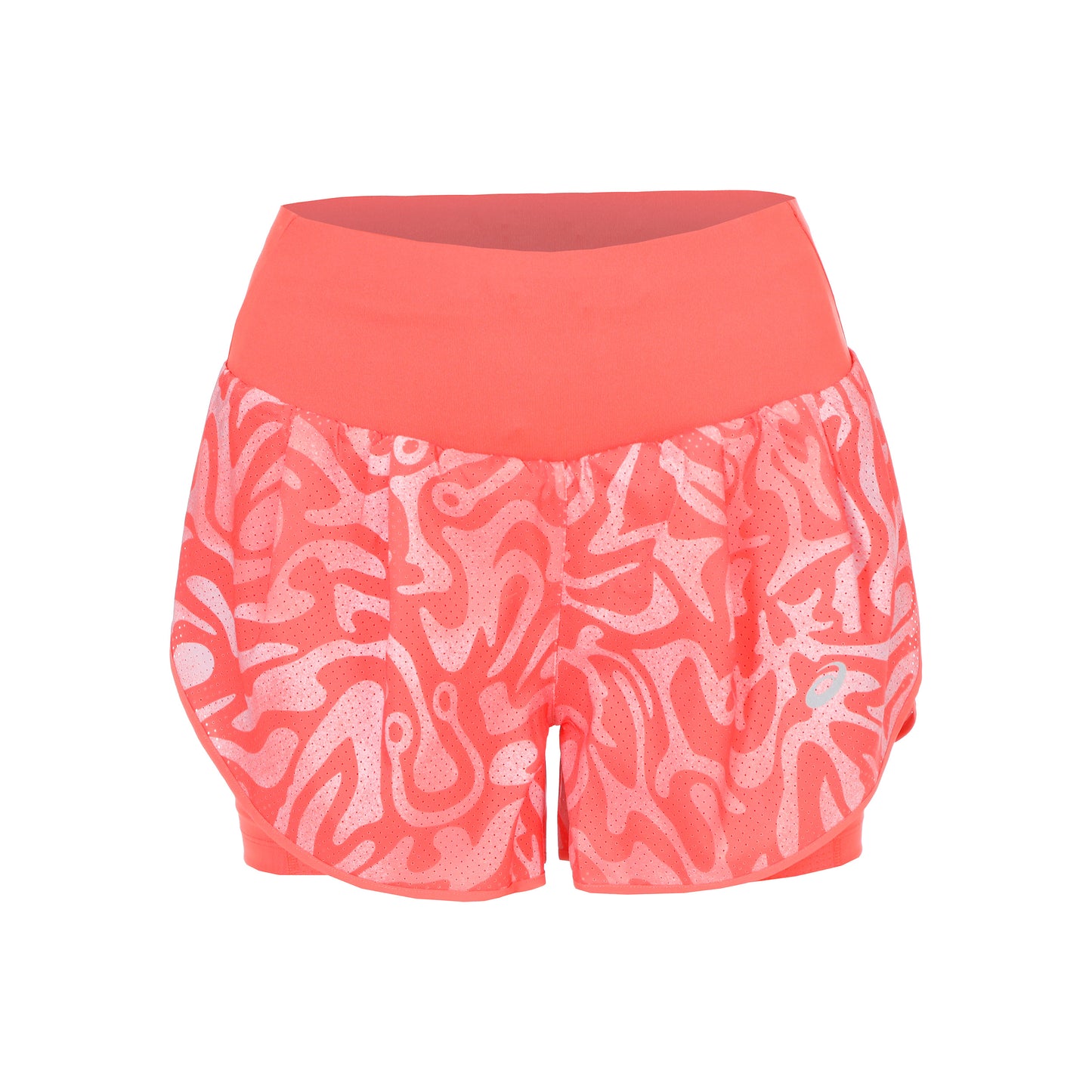 ASICS Road AOP 2in1 3.5in Pantalones cortos Mujeres-naranja