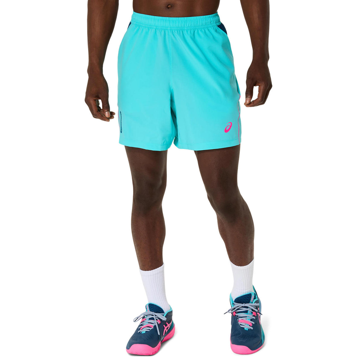 ASICS Court 7in Shorts Hombres - turquesa,
