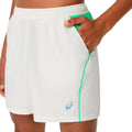 Court 7in Shorts Hombres - crema, verde