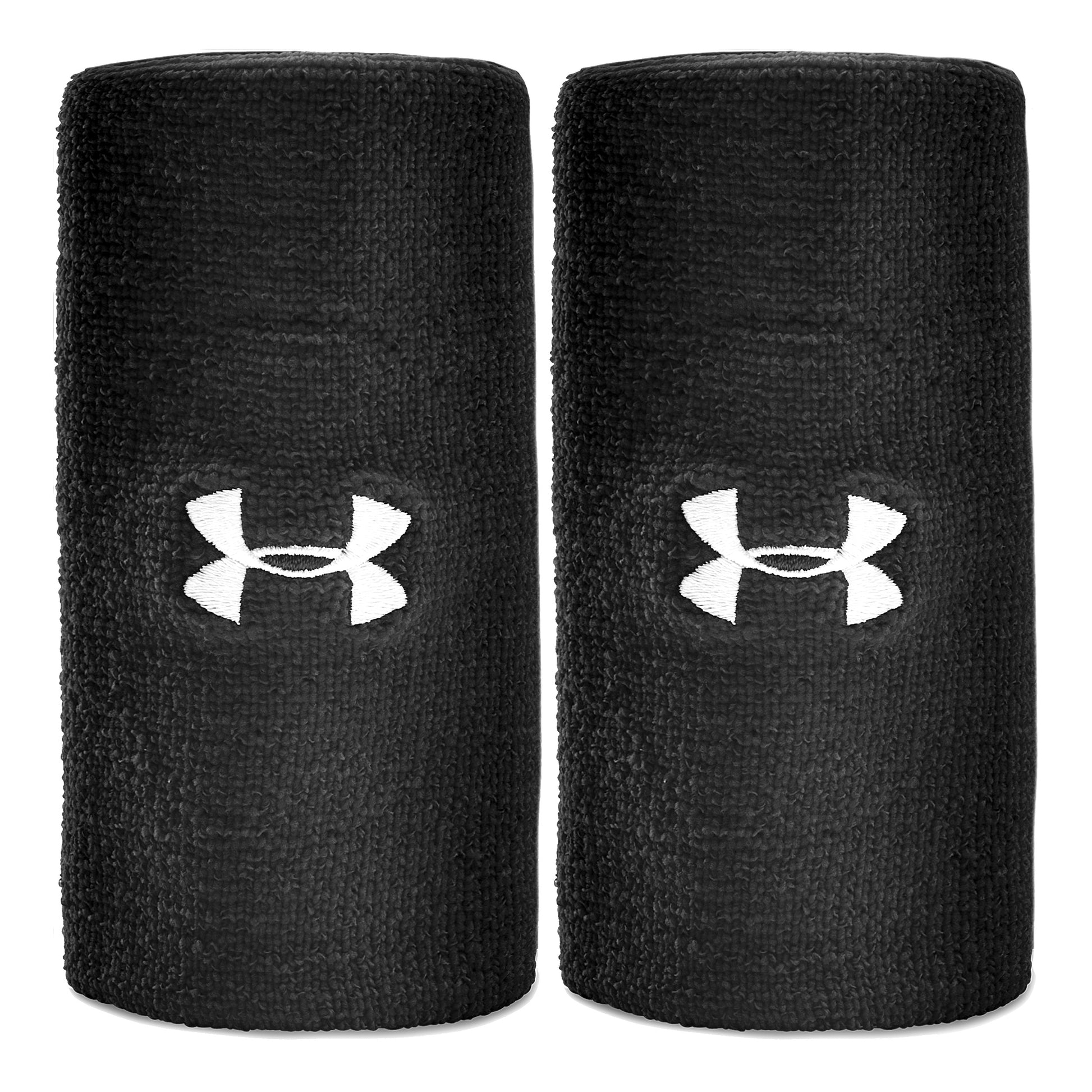 Under Armour Performance Cinta para sudor Pack de 2 largo - negro, blanco