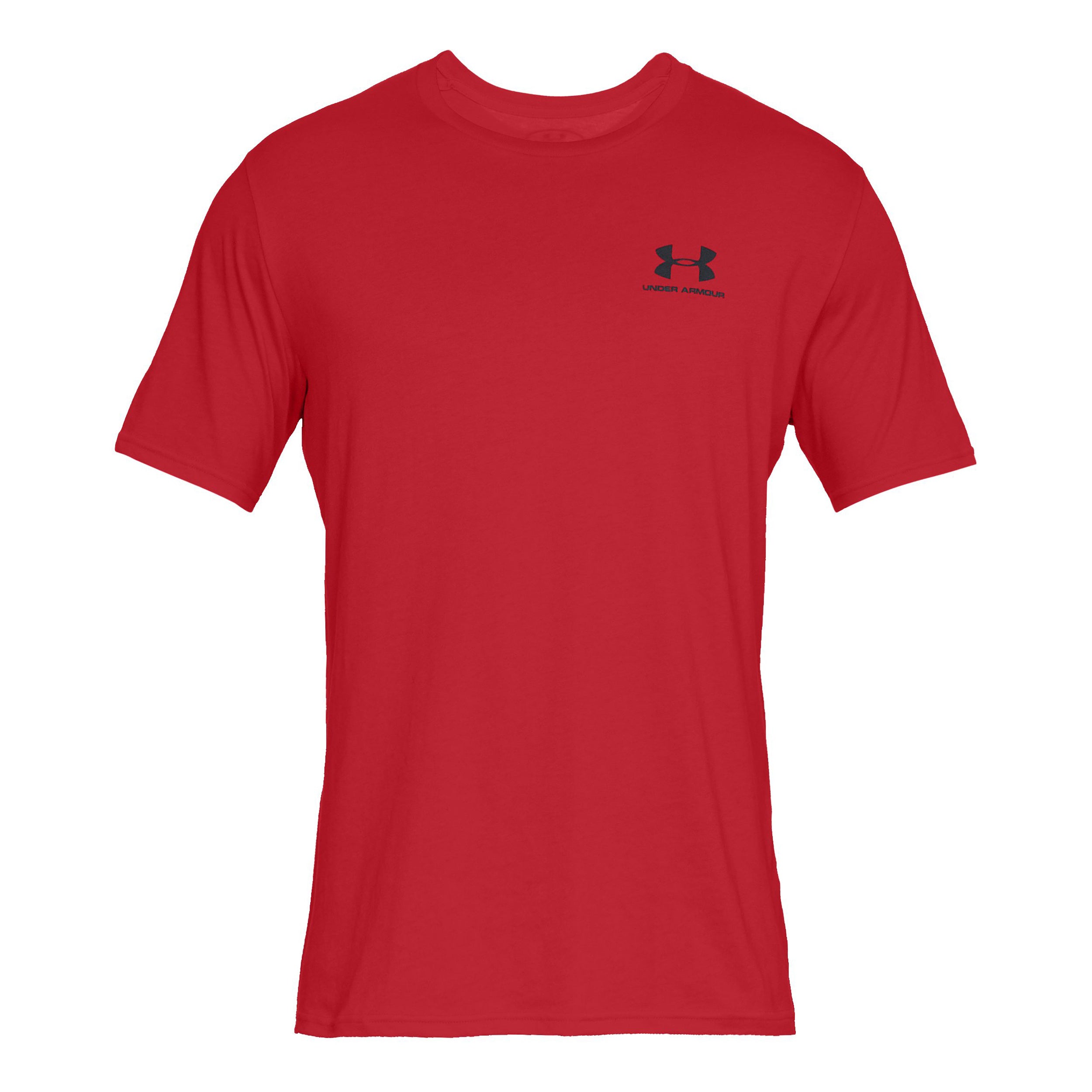 Under Armour Sportstyle Left Chest Camiseta De Manga Corta Hombres-Rojo,Negro
