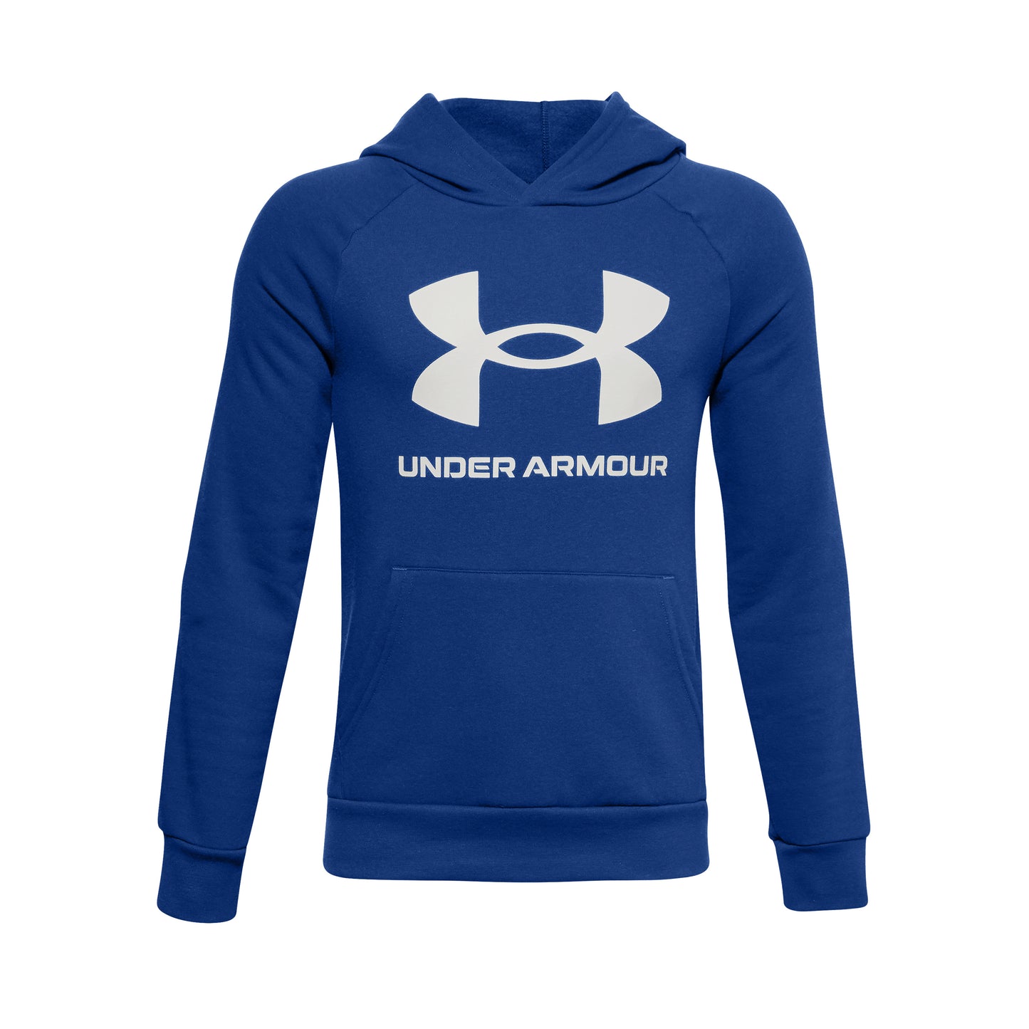 Under Armour Fleece Sudadera con capucha Chicos - azul, blanco