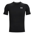 Heatgear Armour Comp Camiseta De Manga Corta Hombres-Negro,Blanco