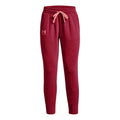 Fleece Pantalón de entrenamiento Mujeres - rojo oscuro,
