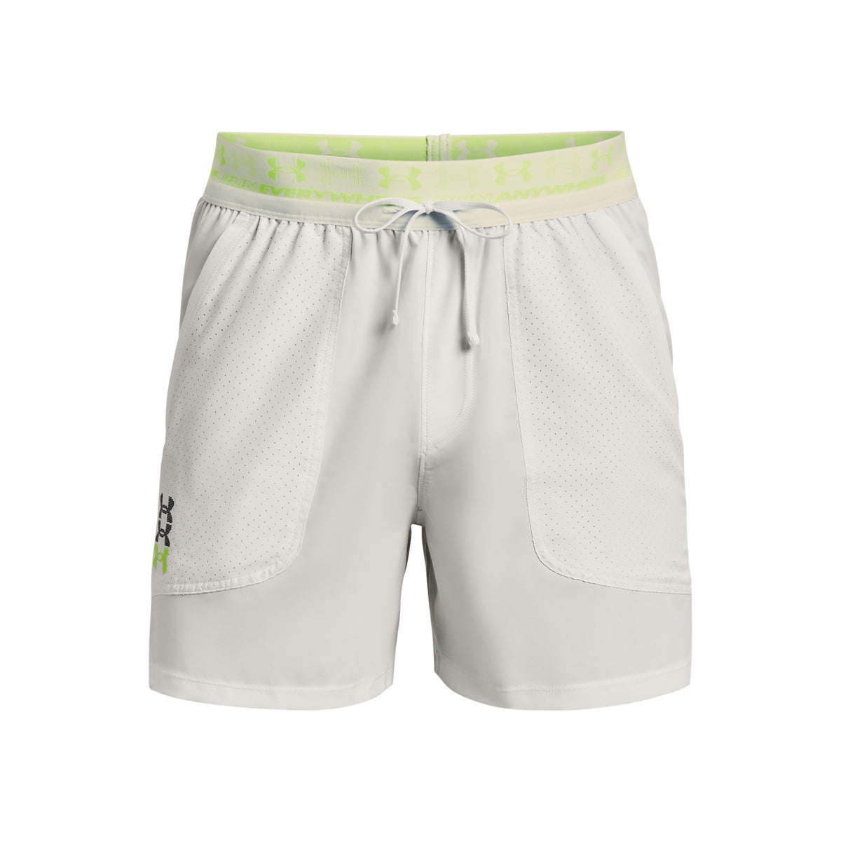 Under Armour Run Anywhere Shorts Hombres - gris, verde