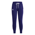 Fleece Pantalón de entrenamiento Mujeres - azul oscuro, blanco