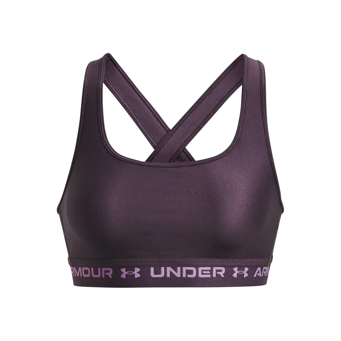 Under Armour Crossback Mid Sujetador deportivo Mujeres - lila, albaricoque