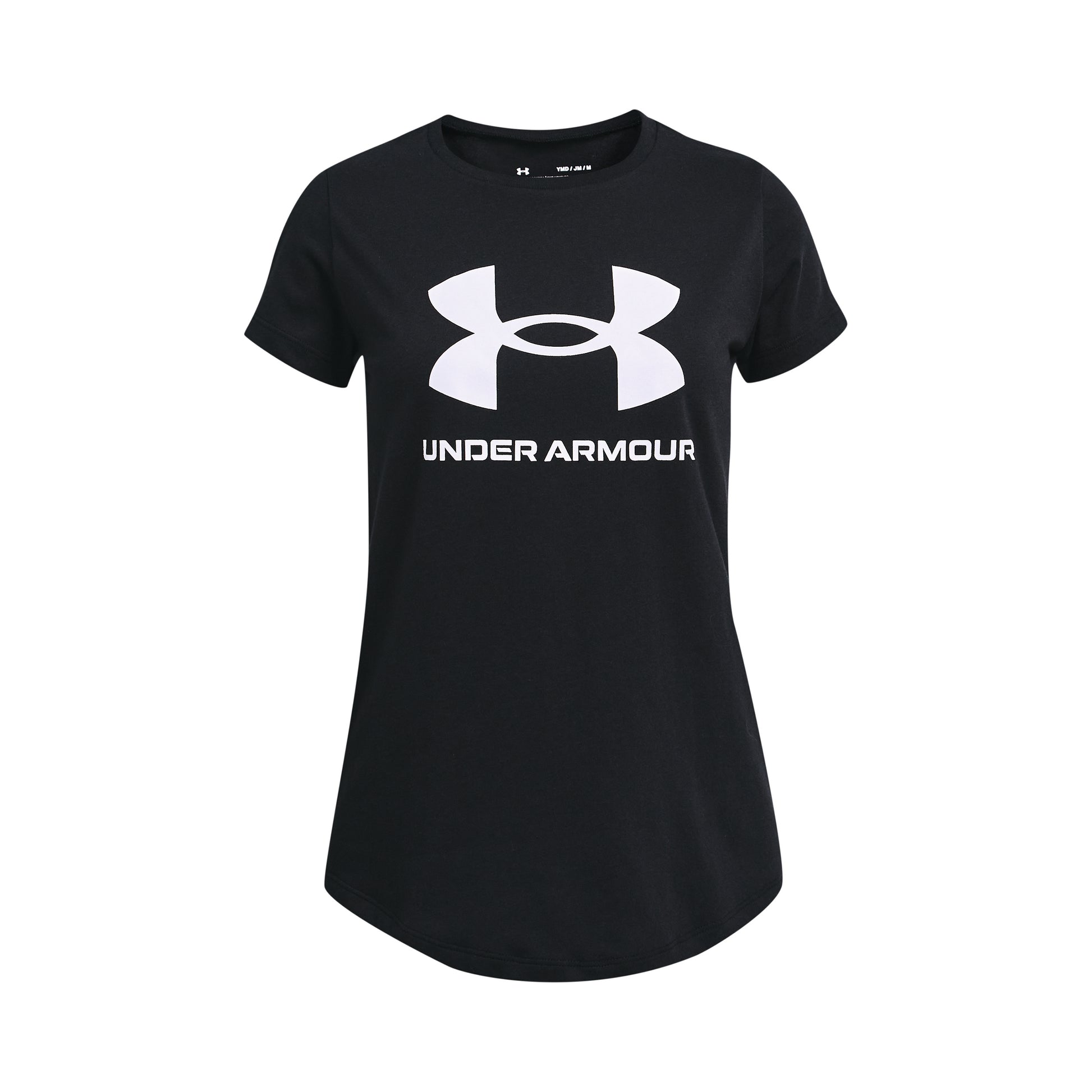Under Armour Sportstyle Logo Camiseta de manga corta Chicas - negro, blanco