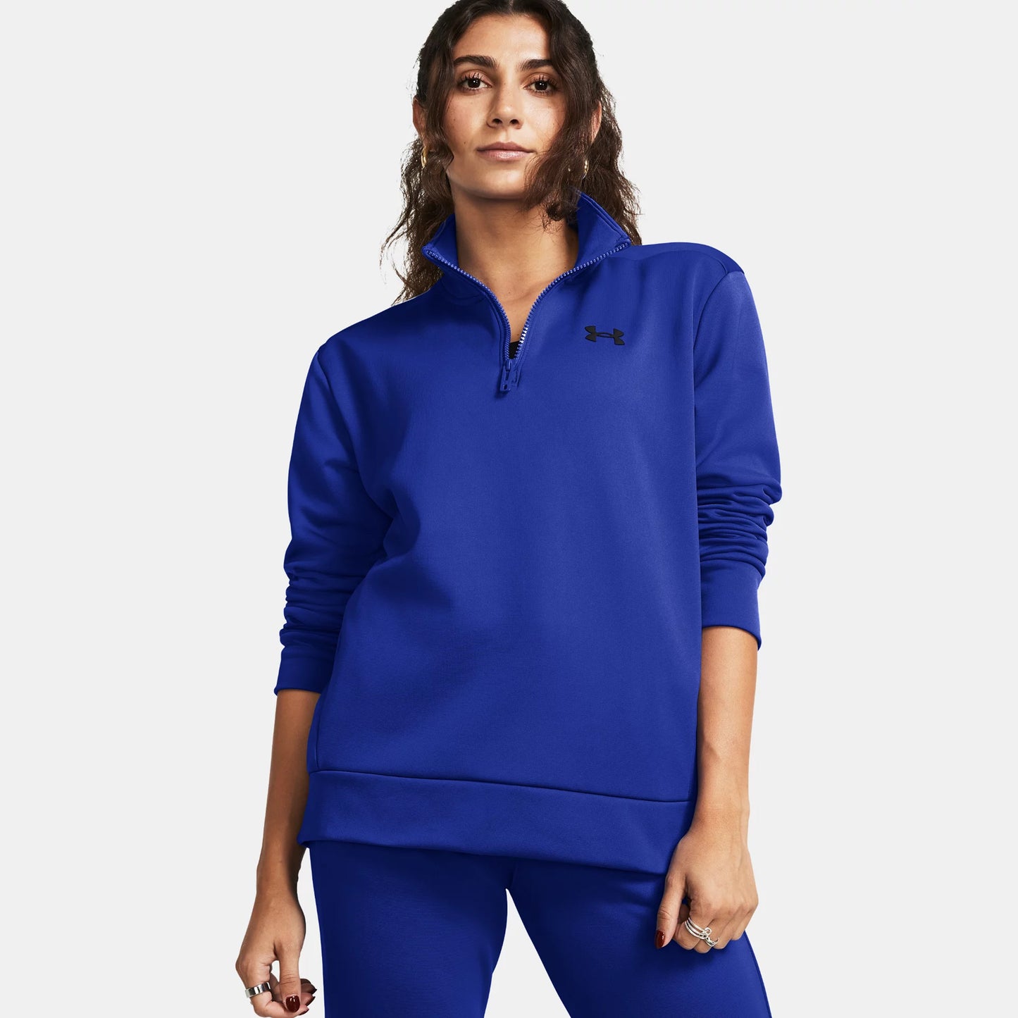 Under Armour 1/4 Zip Camiseta de manga larga Mujeres - azul oscuro,
