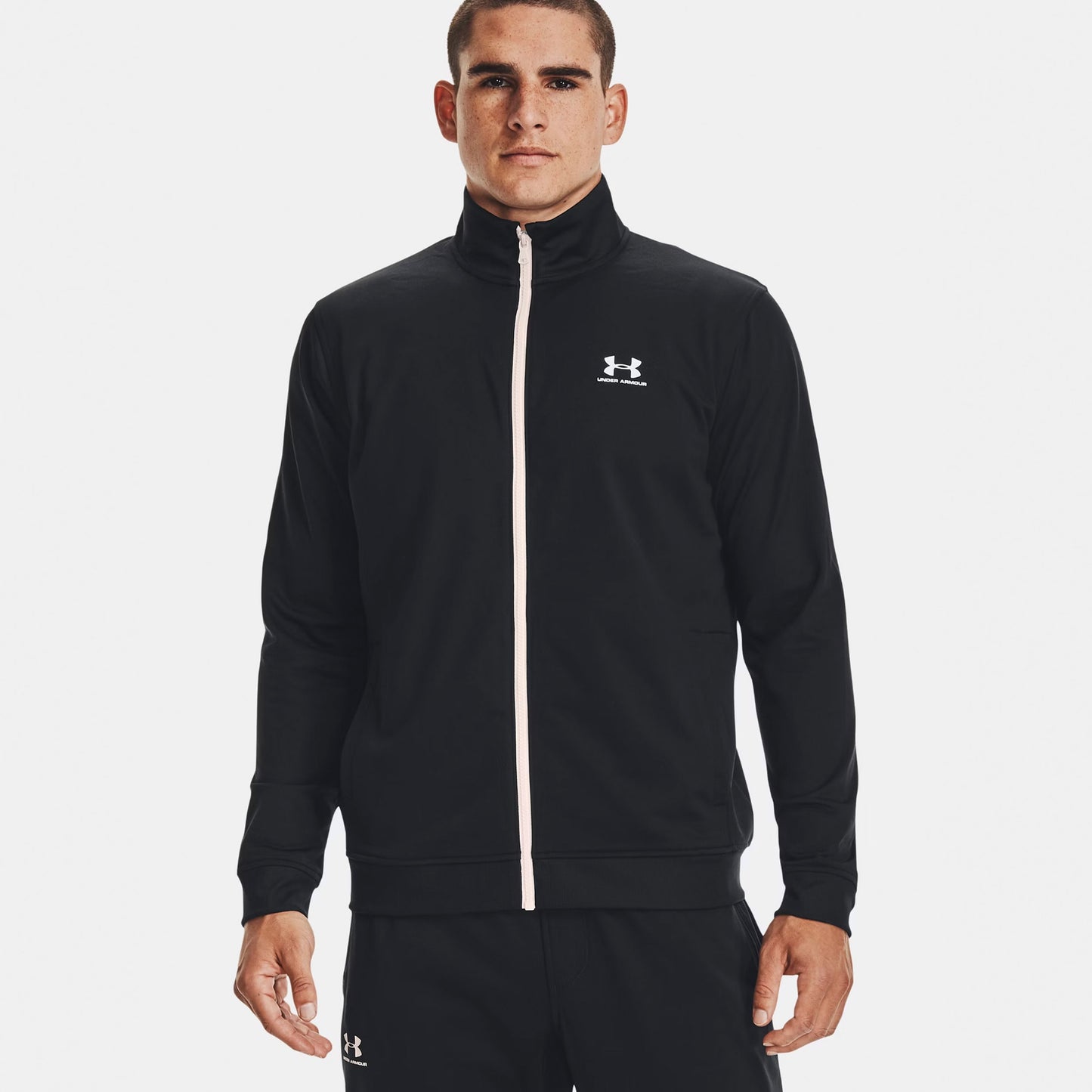 Under Armour Sportstyle Tricot Chaqueta de entrenamiento Hombres - negro, blanco