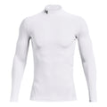 Coldgear Comp Mock Camiseta De Manga Larga Hombres-Blanco
