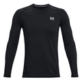 Coldgear Fitted Crew Camiseta de manga larga Hombres - negro,