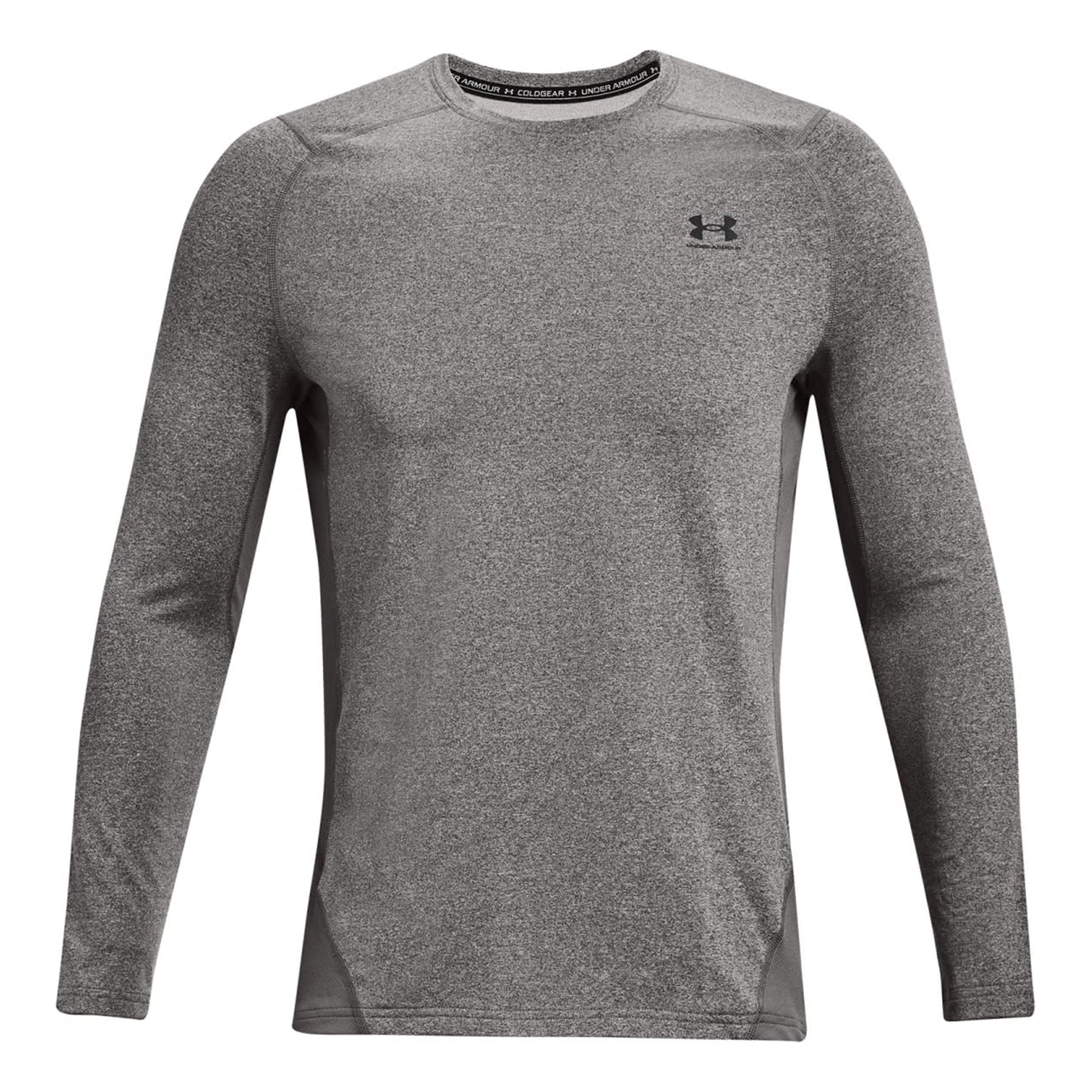 Under Armour Coldgear Fitted Crew Camiseta de manga larga Hombres - gris oscuro,