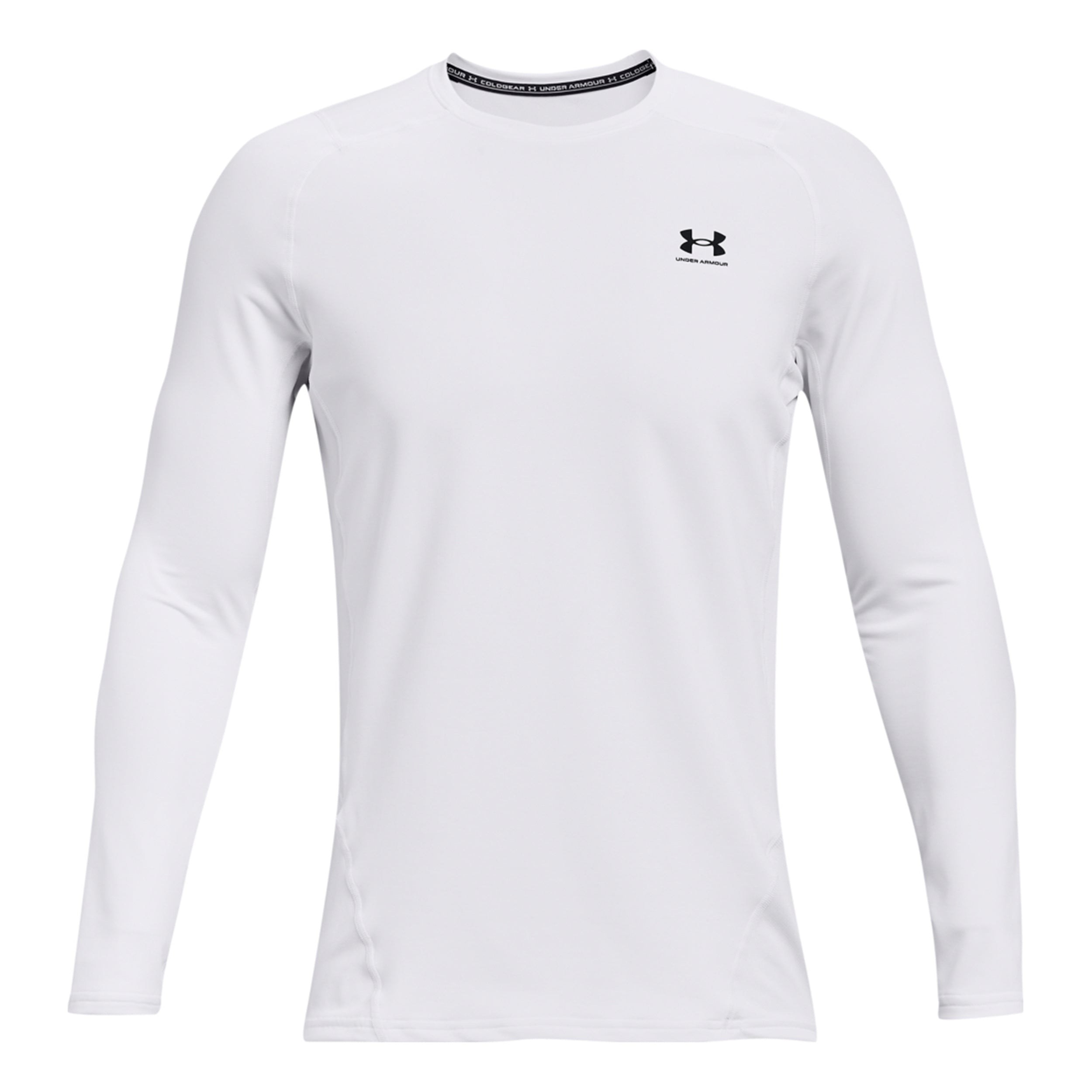 Under Armour Coldgear Fitted Crew Camiseta de manga larga Hombres - blanco,