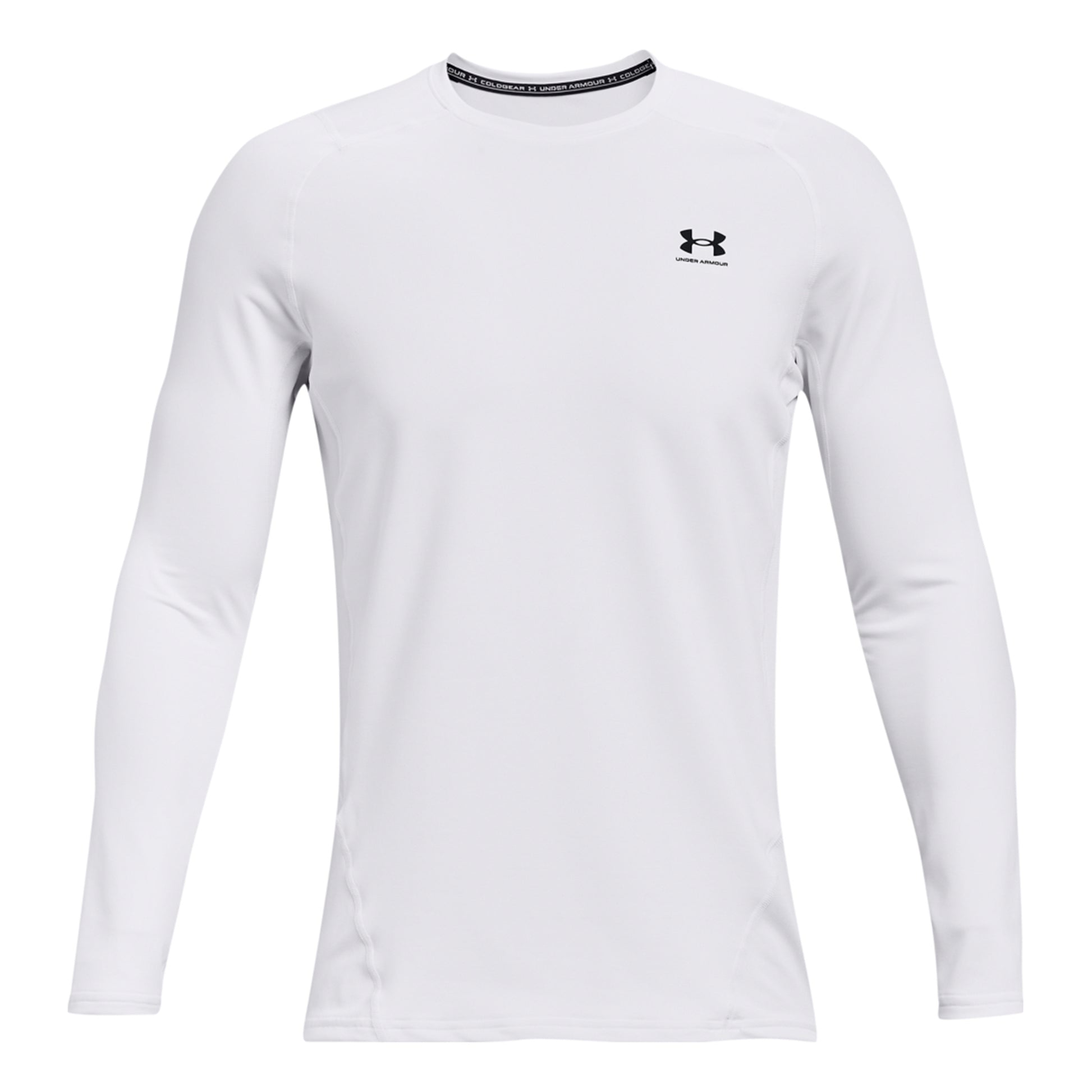 Under Armour Coldgear Fitted Crew Camiseta de manga larga Hombres - blanco,