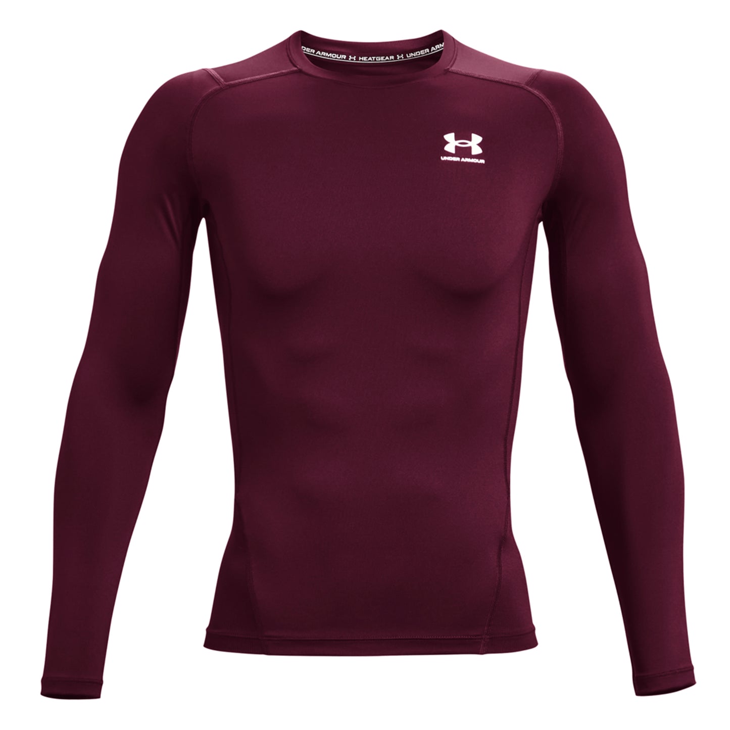 Under Armour Heatgear Comp Camiseta de manga larga Hombres - rojo oscuro,