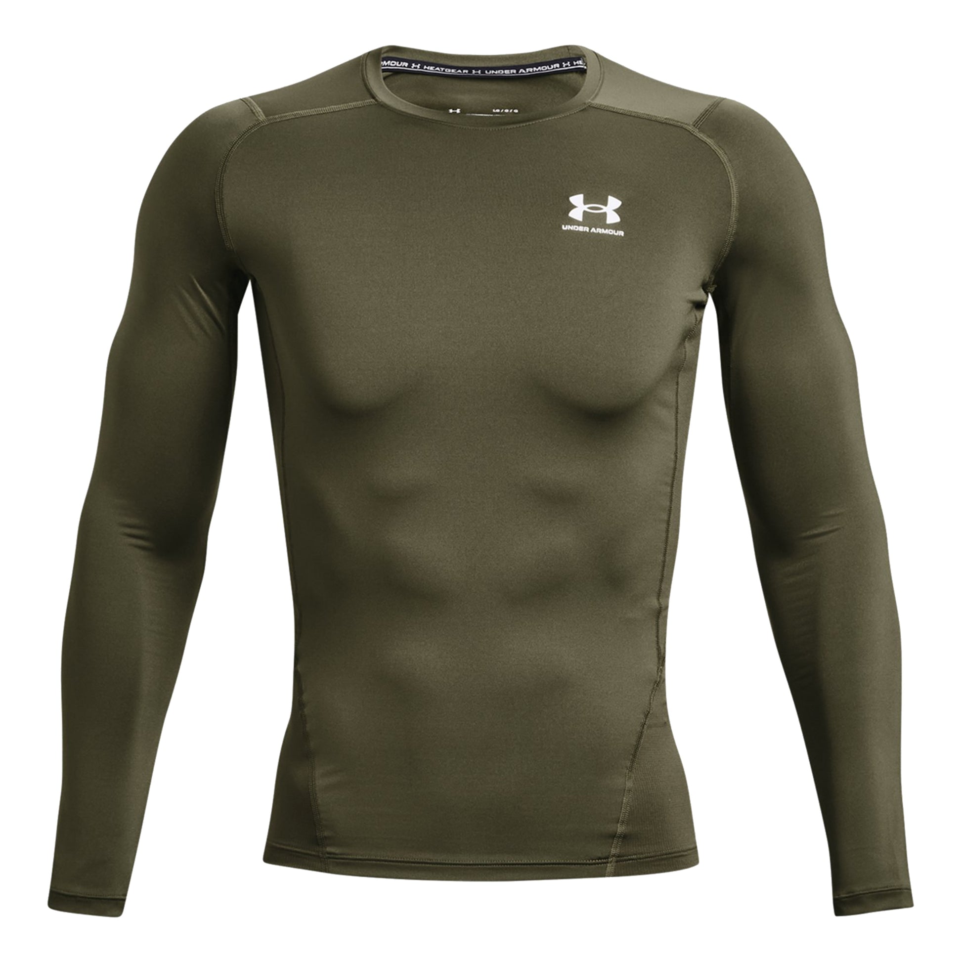 Under Armour Heatgear Comp Camiseta de manga larga Hombres - oliva,