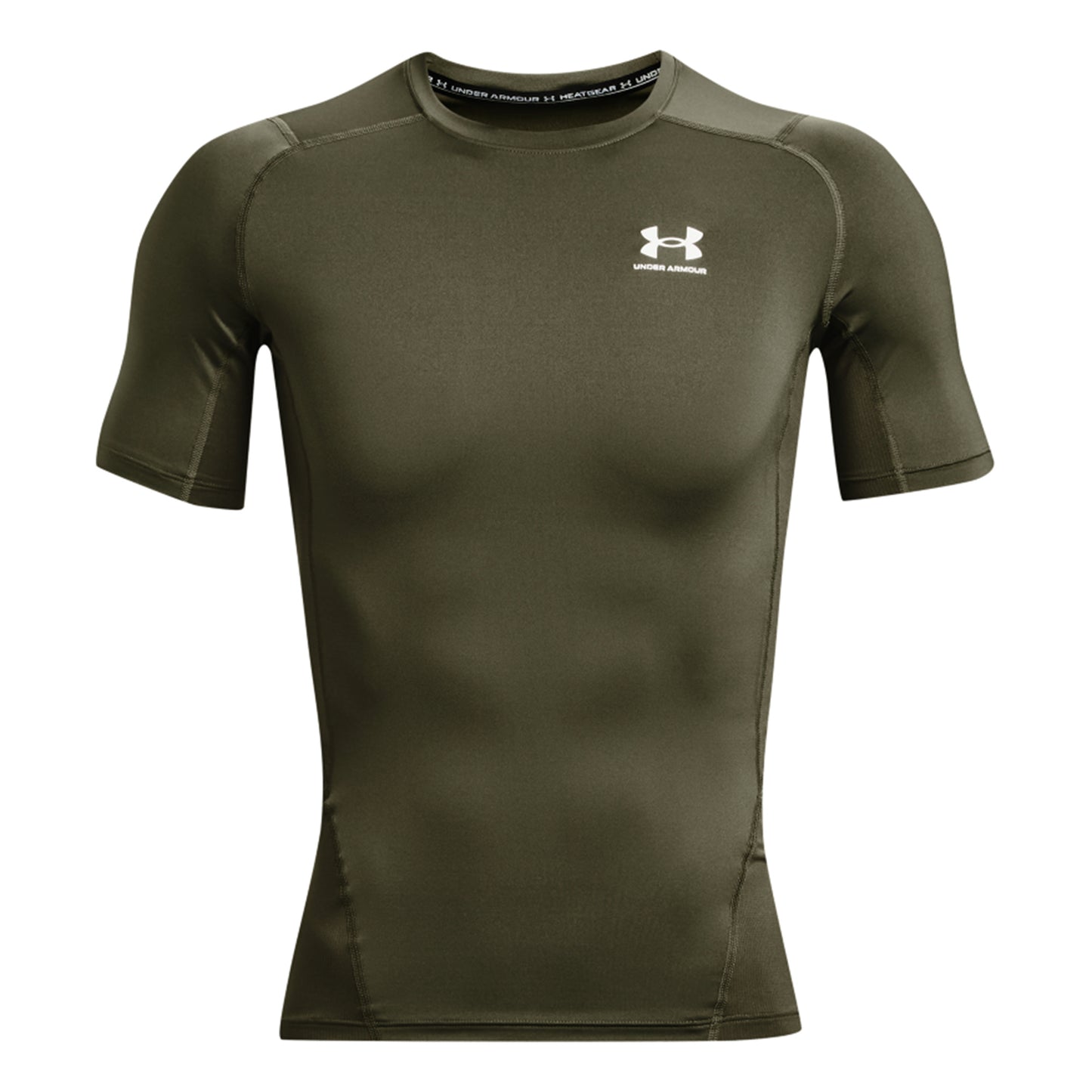 Under Armour Heatgear Comp Camiseta de manga corta Hombres - oliva,