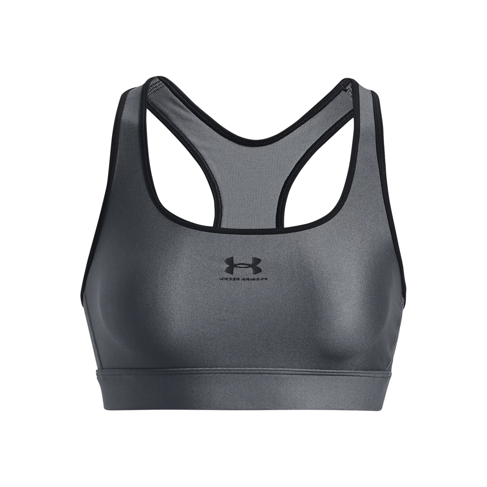 Under Armour Heatgear Mid Padless Sujetador Deportivo Mujeres-Gris