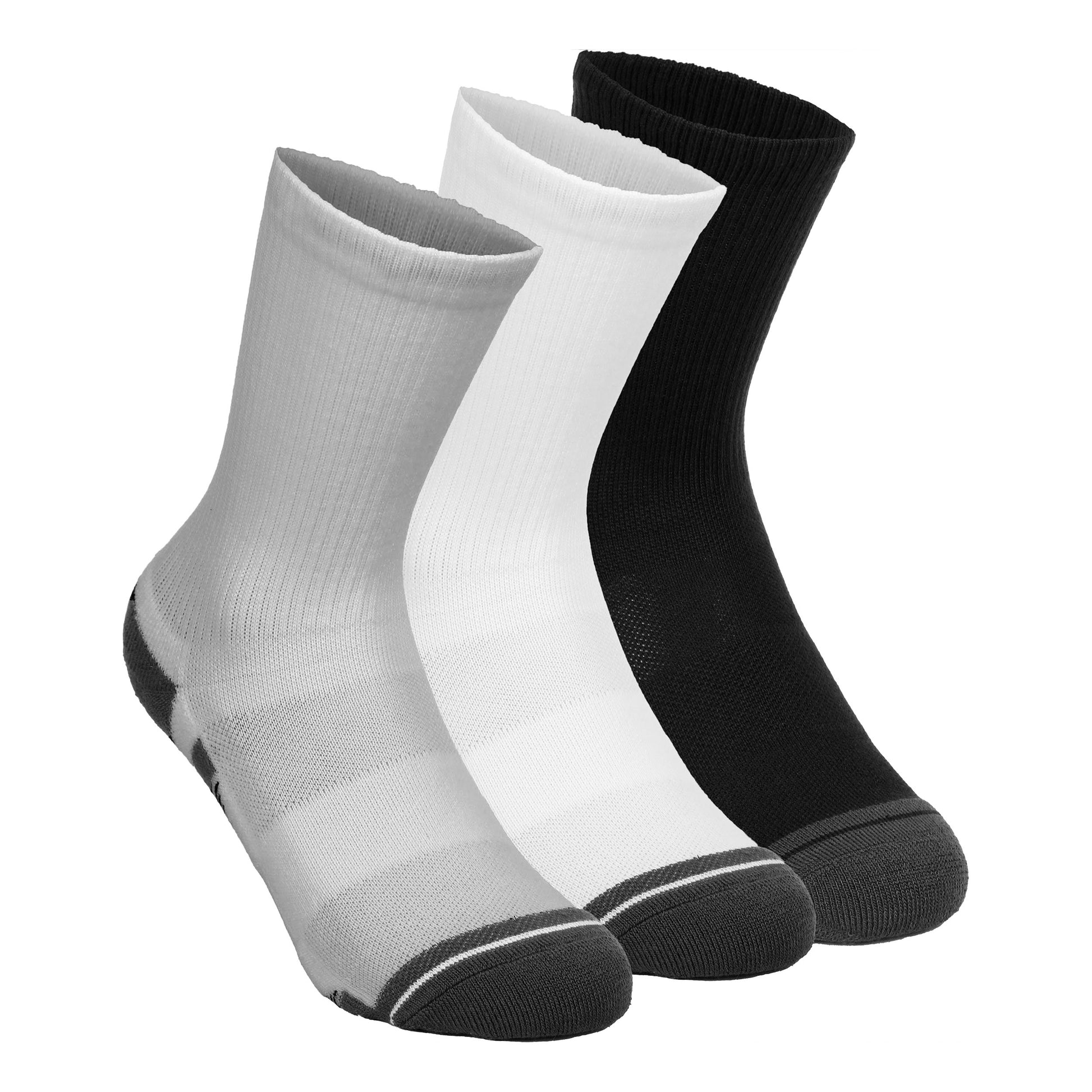 Under Armour Performance Tech Crew Calcetines Deporte Pack De 3-Gris,Multicolor