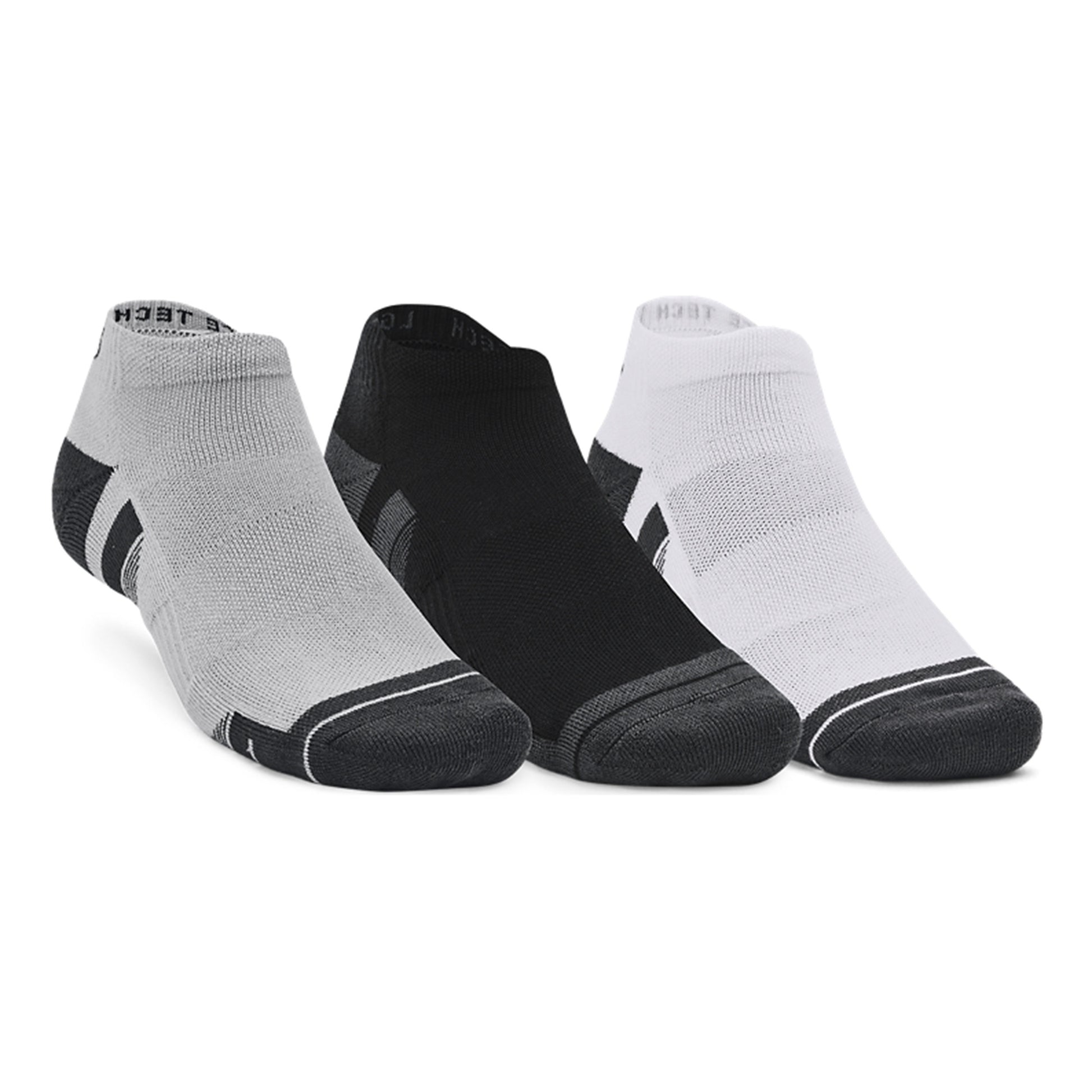 Under Armour Performance Tech Low Calcetines De Tenis Pack De 3-Gris,Multicolor