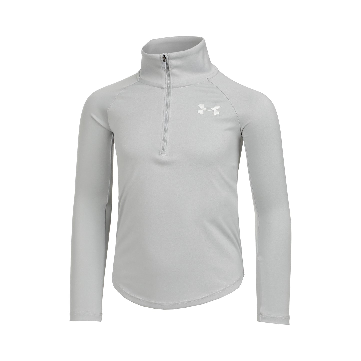 Under Armour Tech Graphic Half-Zip Camiseta de manga larga Chicas - gris claro, plateado