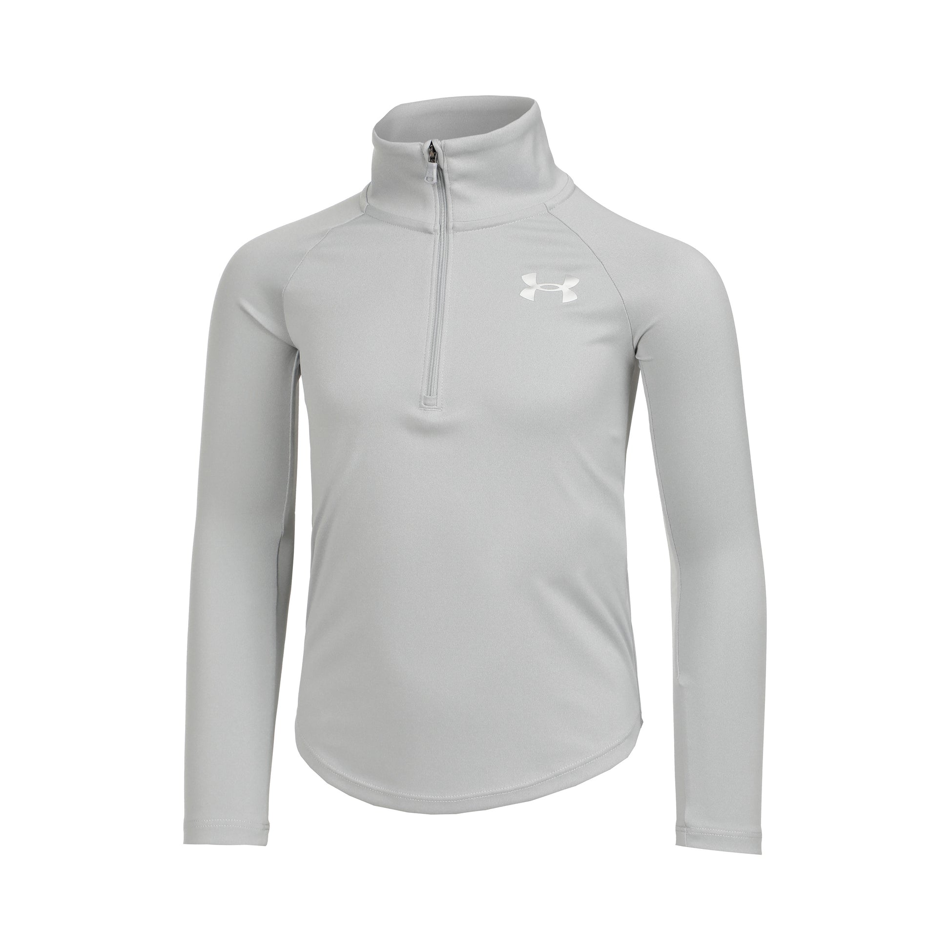 Under Armour Tech Graphic Half-Zip Camiseta de manga larga Chicas - gris claro, plateado