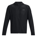 Storm Run Hooded Chaqueta Para Correr Hombres-Negro