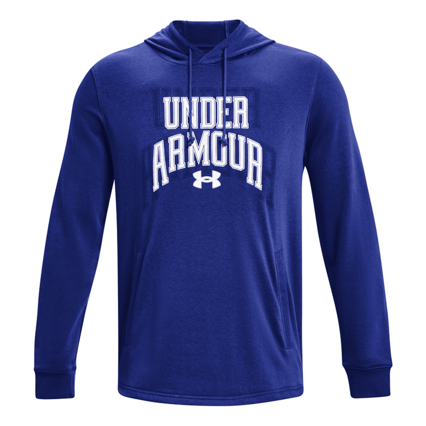 Under Armour Rival Terry Graphic Sudadera Con Capucha Hombres-Azul,Blanco