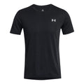 Streaker Splatter SS Camiseta de running Hombres - negro,