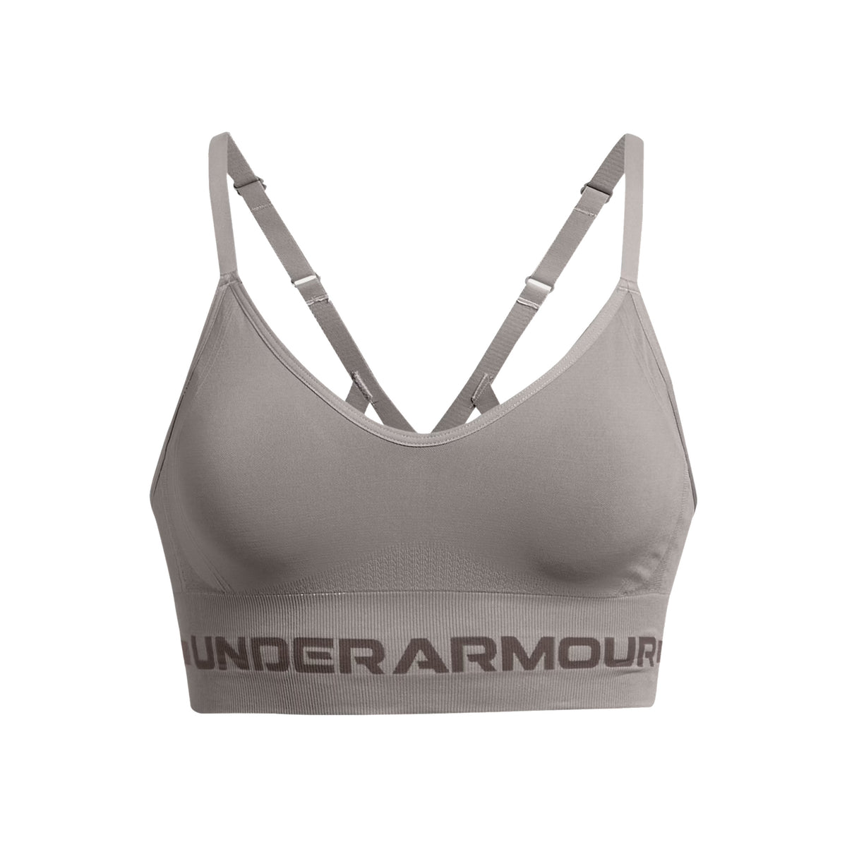 Under Armour Seamless Low Long Sujetador Deportivo Mujeres-Gris