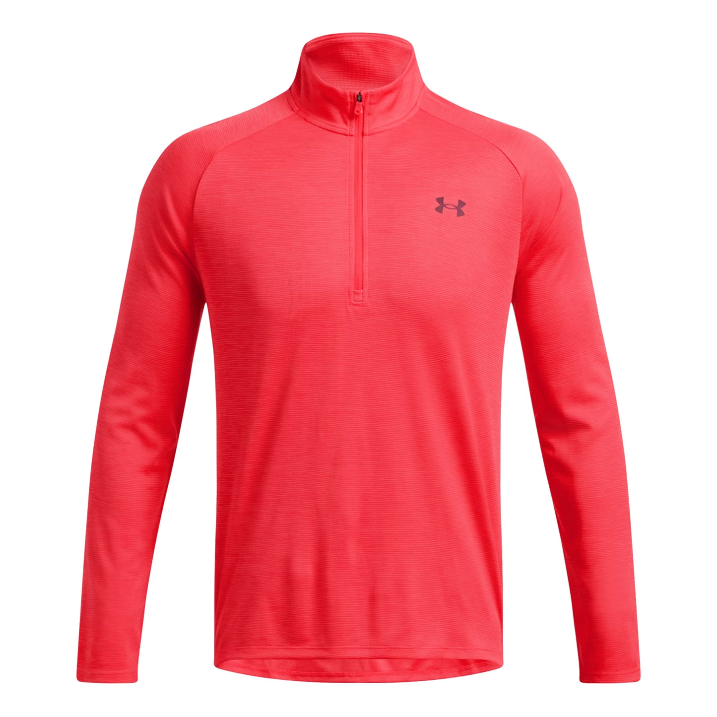 Under Armour Tech Textured Half-Zip Camiseta de manga larga Hombres - rojo,