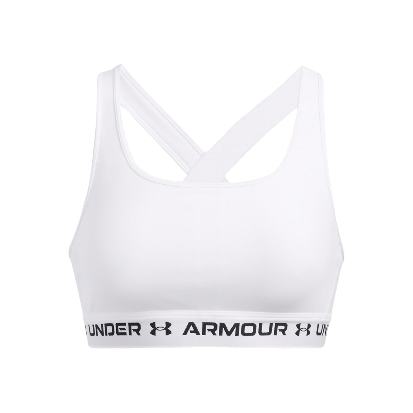 Under Armour Crossback Mid Sujetador deportivo Mujeres - blanco, negro