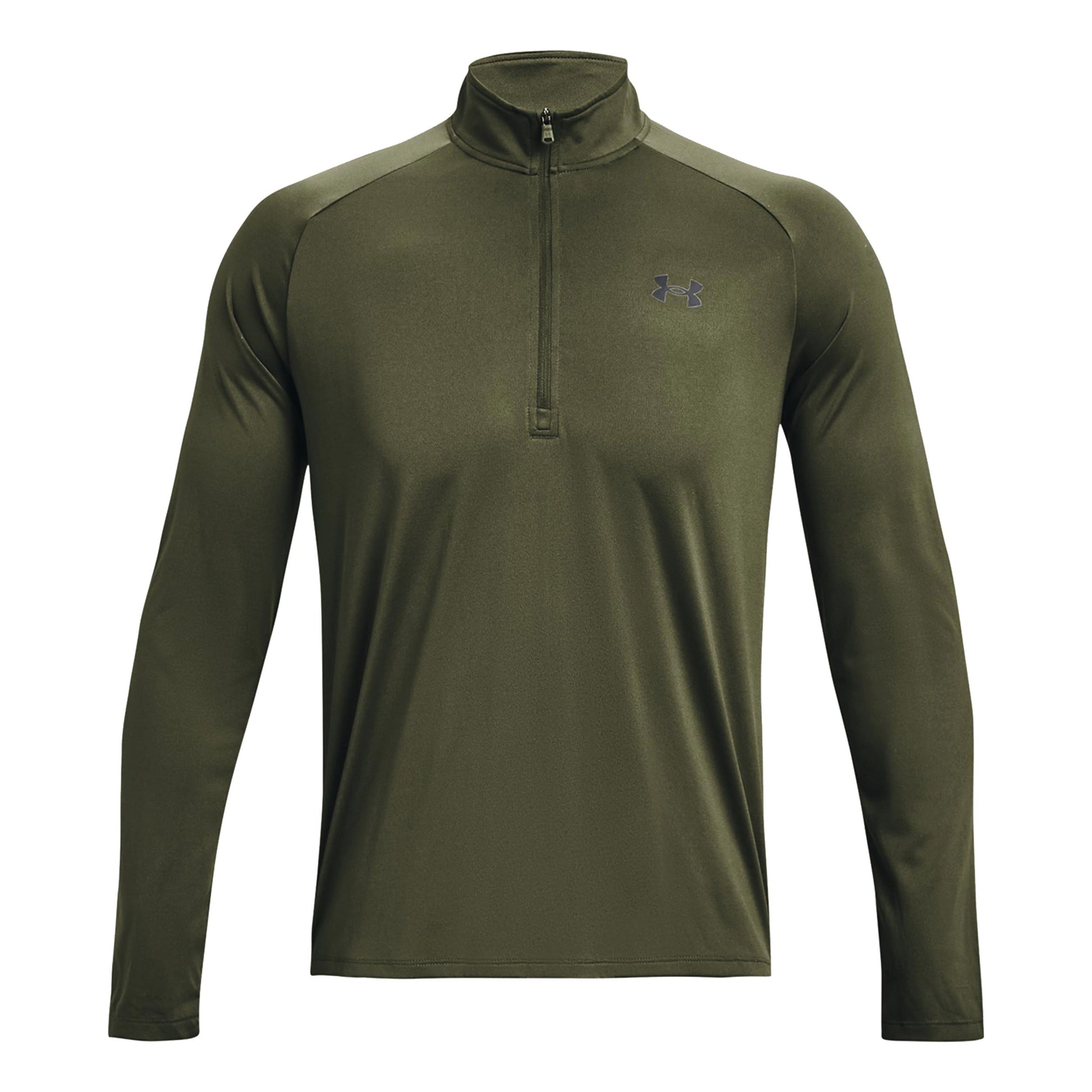 Under Armour Tech 2.0 Half-Zip Camiseta de manga larga Hombres - oliva, negro