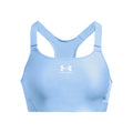Heatgear High Sujetador deportivo Mujeres - azul claro, blanco