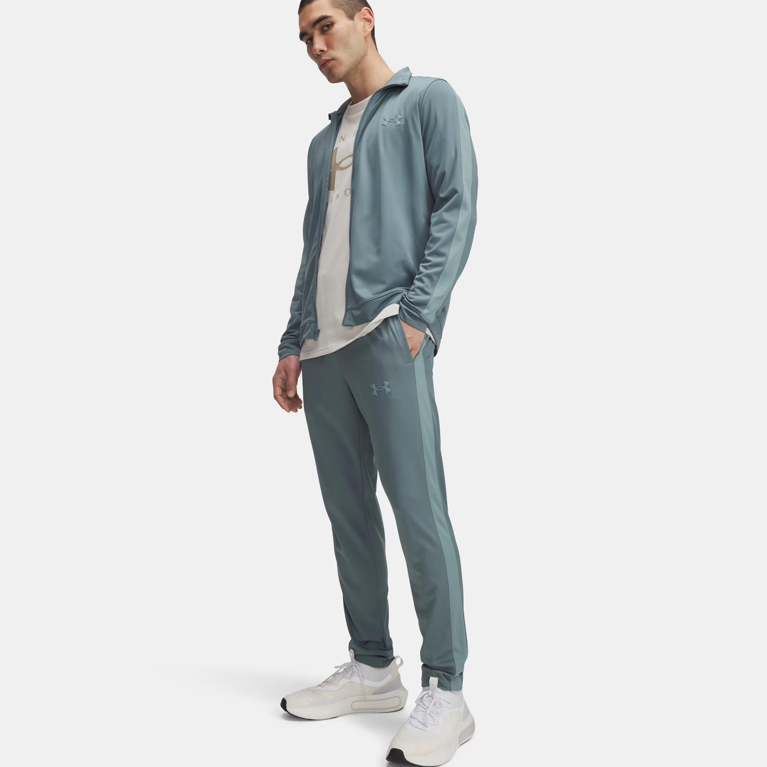 Under Armour Rival Knit Chándal Hombres-Oliva