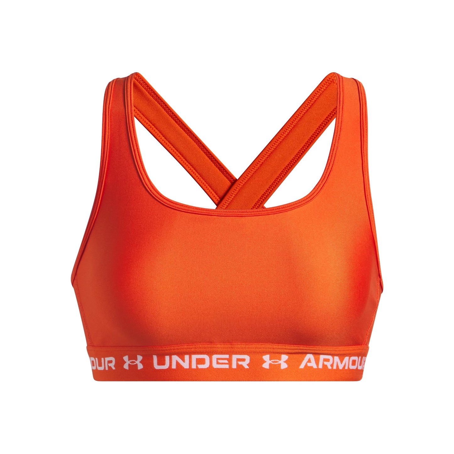 Under Armour Crossback Mid Sujetador deportivo Mujeres-blanco
