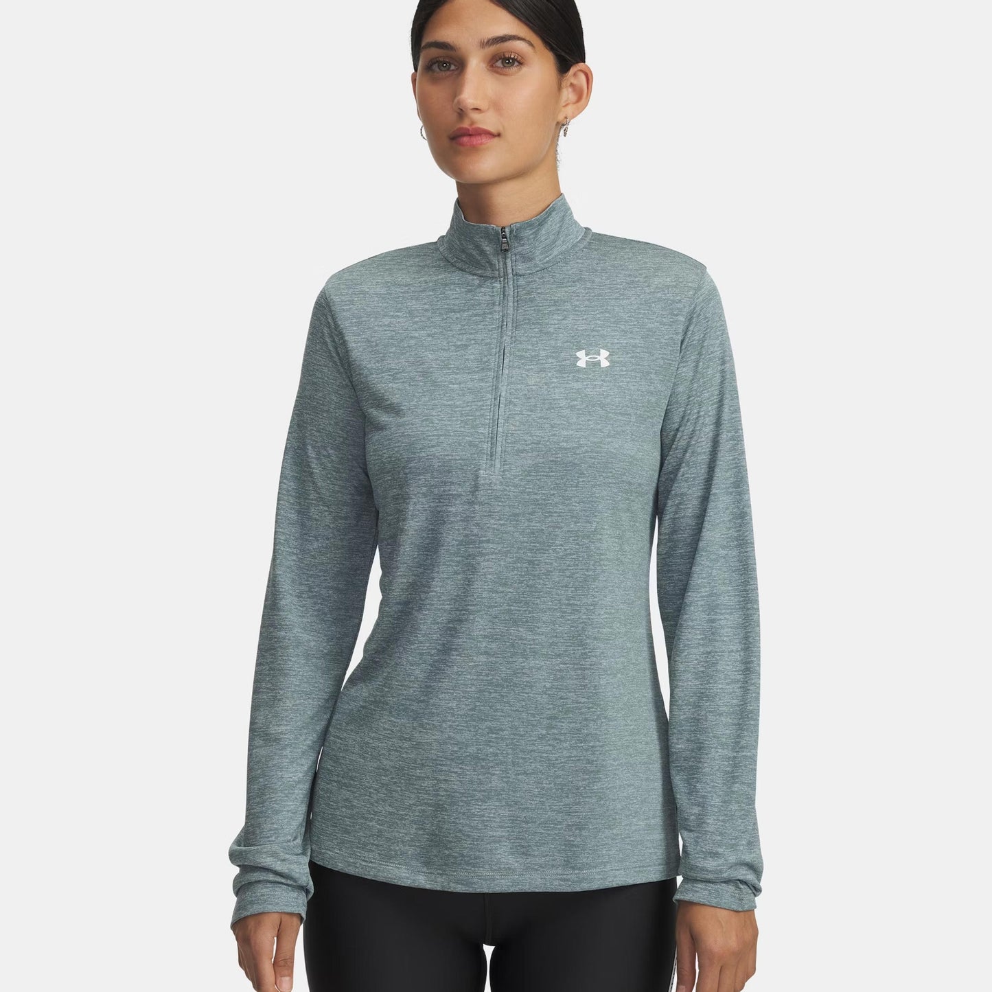 Under Armour Tech 1/2 Zip-Twist Camiseta de manga larga Mujeres-blanco