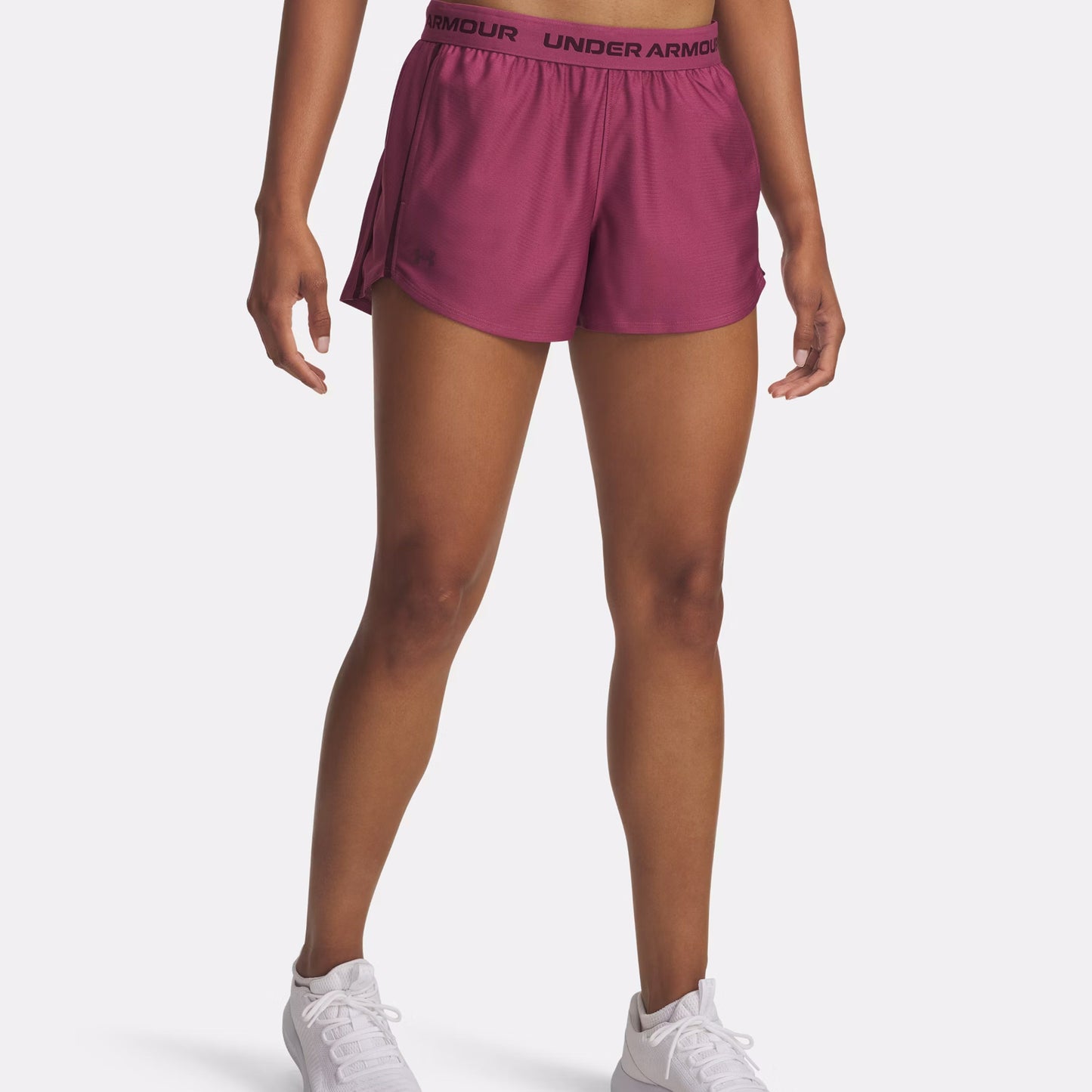 Under Armour Tech Play Up Shorts con bolsillo para pelota Mujeres-berry