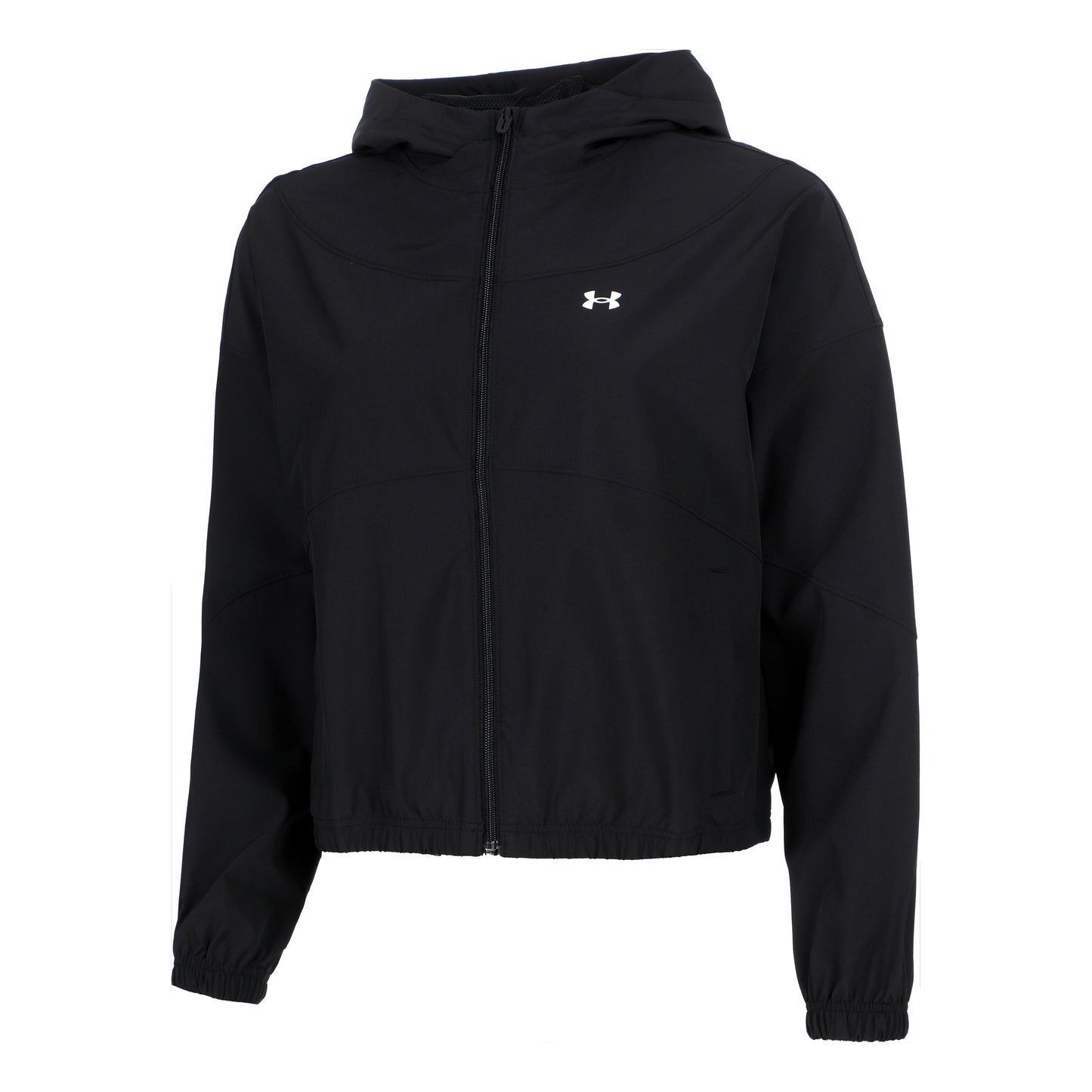 Under Armour Rival Woven Sudadera Con Cremallera Mujeres-Beige,Blanco