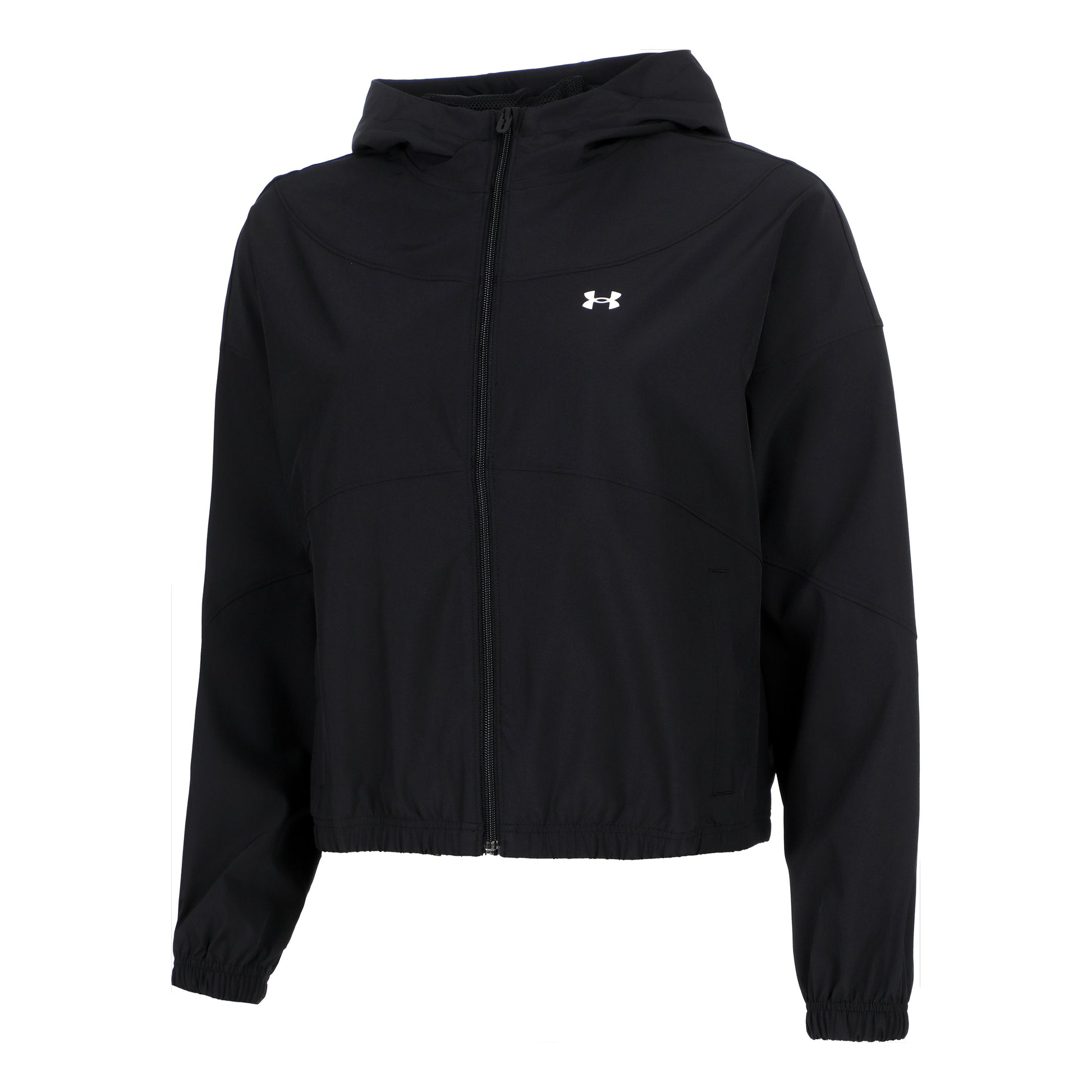Under Armour Rival Woven Sudadera Con Cremallera Mujeres-Beige,Blanco