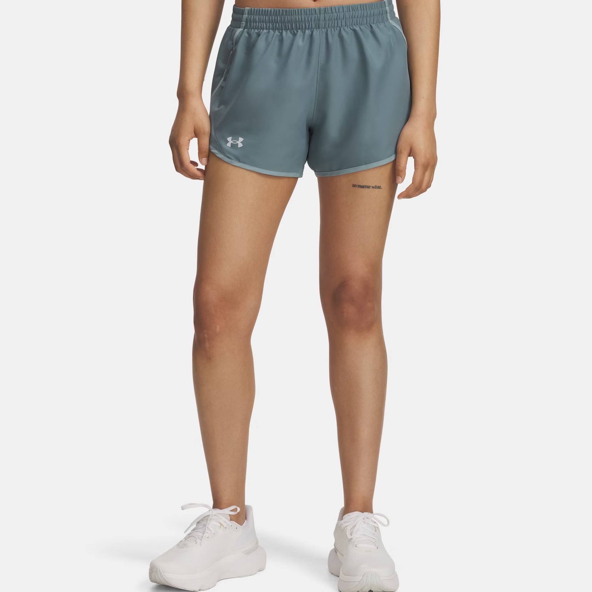 Under Armour Fly By 3in  Pantalones cortos Mujeres - azul-gris, color petróleo