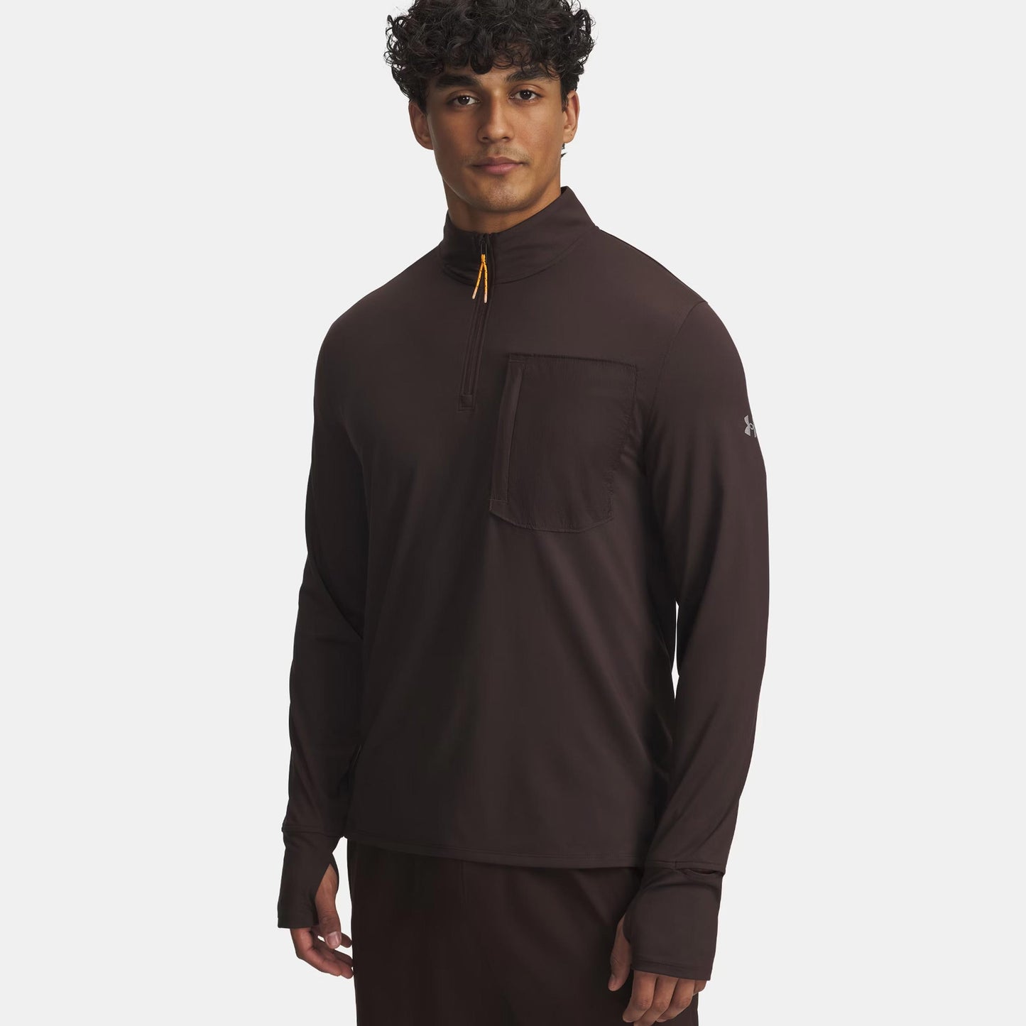 Under Armour Run Trail Quarter Zip Top de running Hombres-marrón