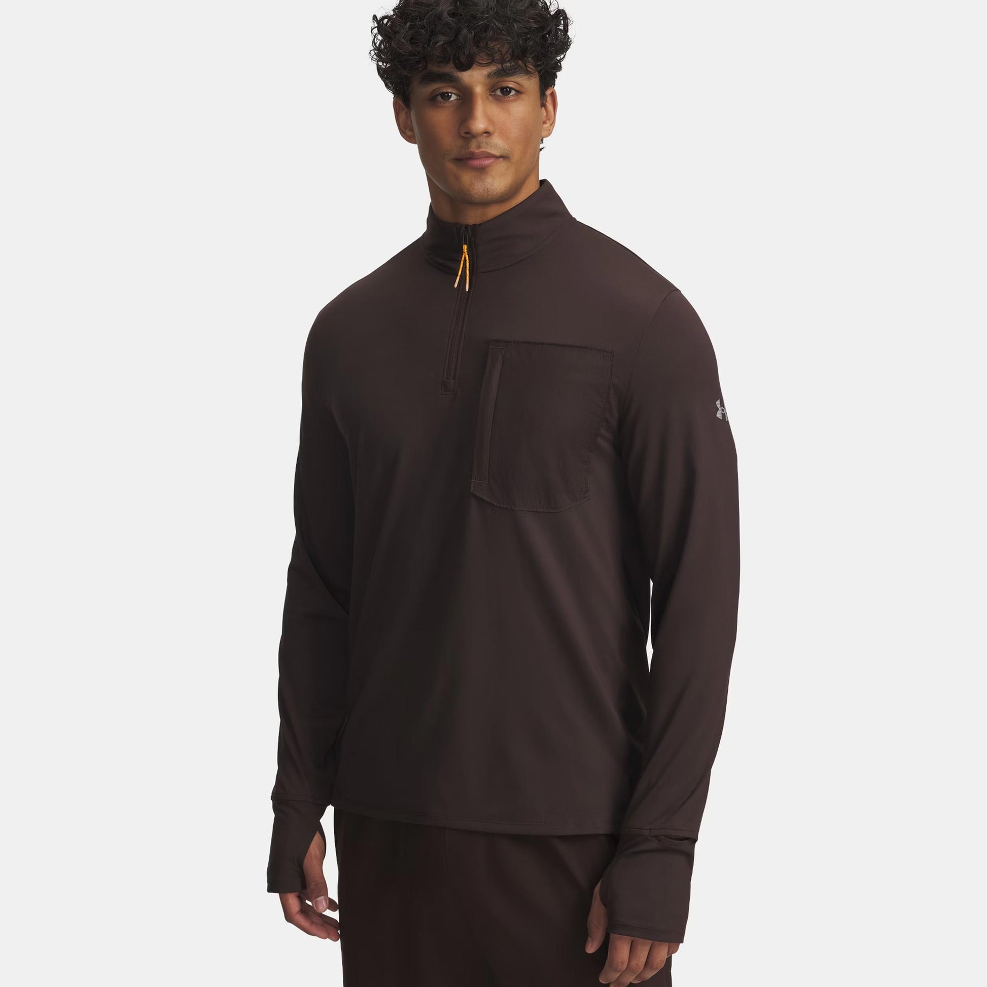 Under Armour Run Trail Quarter Zip Top de running Hombres-marrón