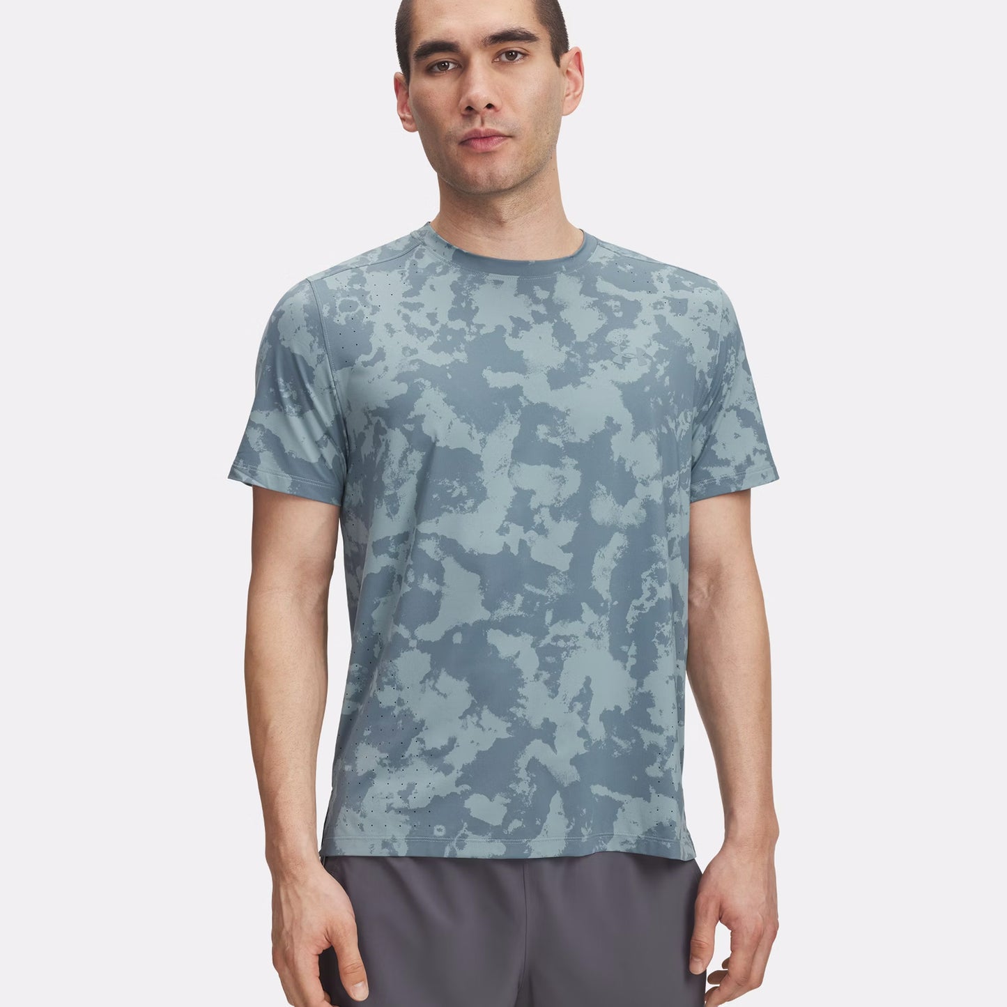 Under Armour Launch Elite Print Camiseta De Running Hombres-Color Petróleo,Azul-gris