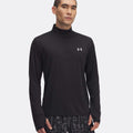 Launch Quarter-Zip Camiseta De Manga Larga Hombres-Negro